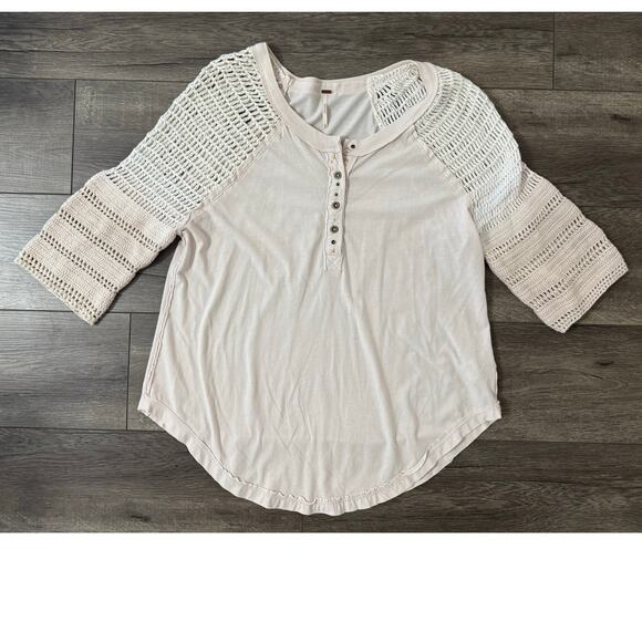 Free People‎ Tranquility Tee Light Pink Size XS - Picture 1 of 6